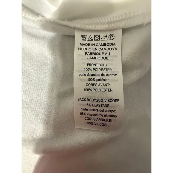 NWT MICHAEL KORS Womens Size L White Flowy Layered Side Slits Chic Casual Blouse - Picture 7 of 11